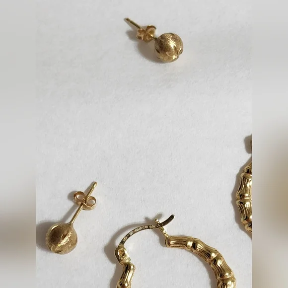 Genuine Gold Earrings and Pendants. For Sale Individually. - Picture 3 of 7